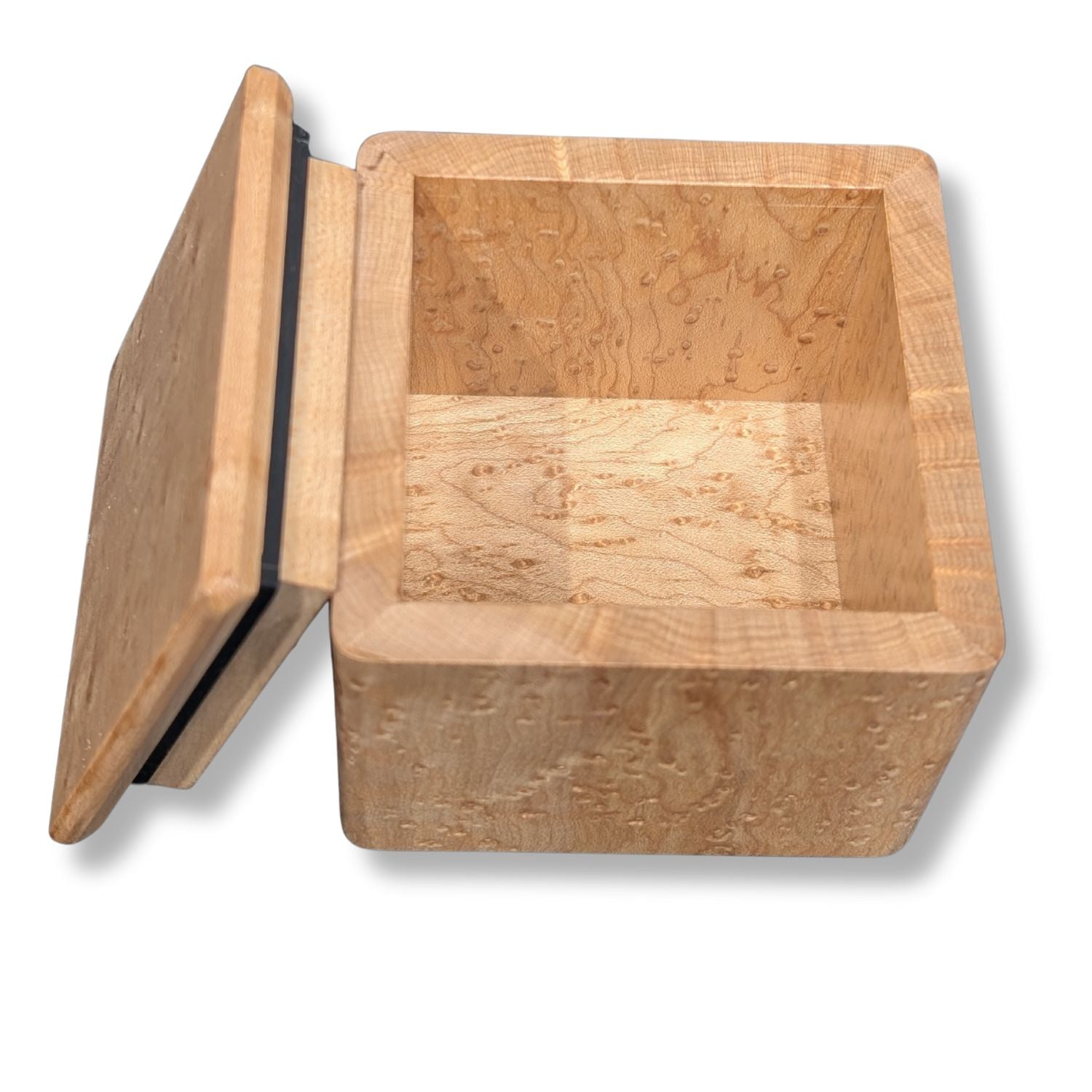 Birds Eye Maple Box with Ebony Detail