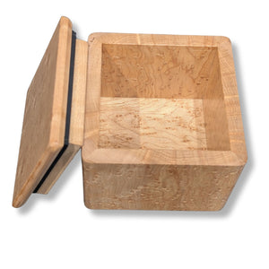 Birds Eye Maple Box with Ebony Detail