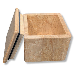 Birds Eye Maple Box with Ebony Detail