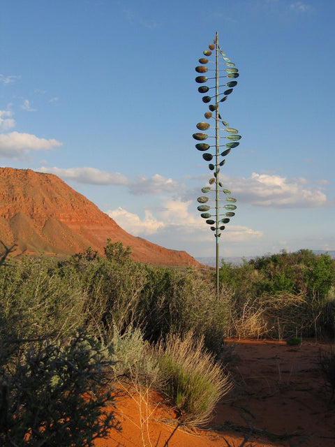 Lyman Whitaker's Beautiful Copper Kinetic Wind Sculpture
