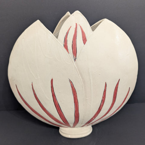 White Flower Vessel