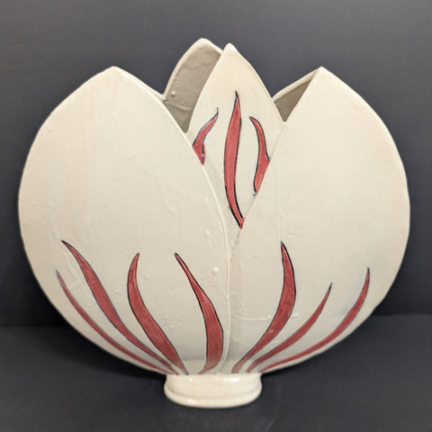 White Flower Vessel