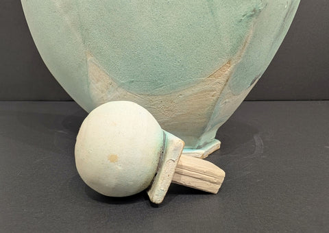 Green Jug with Round Cap