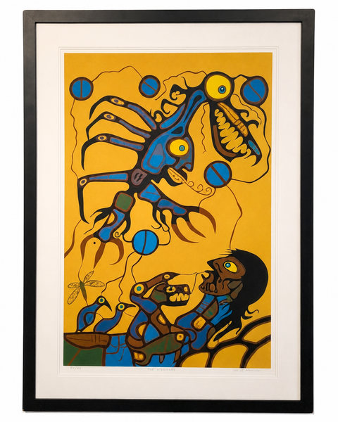 Norval Morrisseau The Visionary signed limited edition serigraph 50 of 62