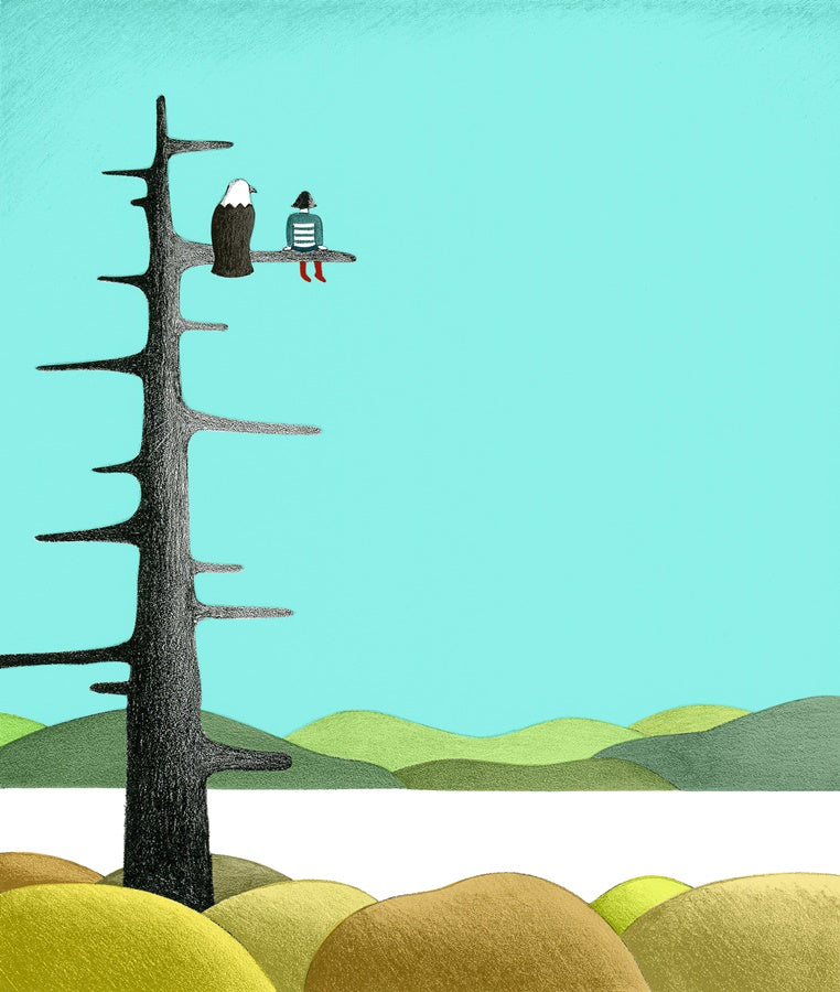 Up The Tree Blue By Ana s Gerber Steffich Fine Art up-the-tree-blue-by-ana-s-gerber-steffich-fine-art