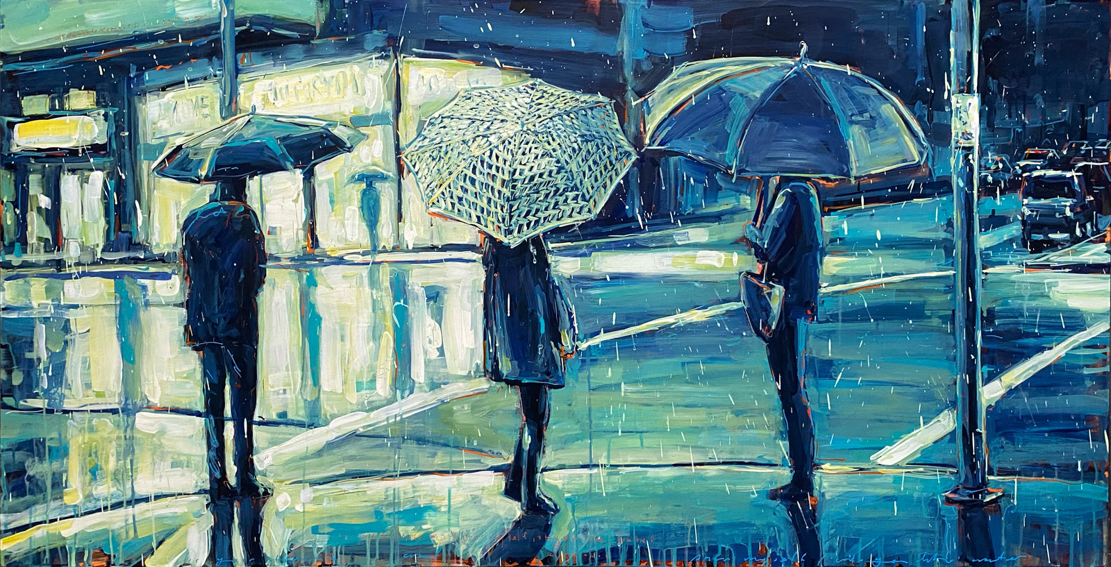 Whispers In My Head painting by David Wilson in acrylic on board