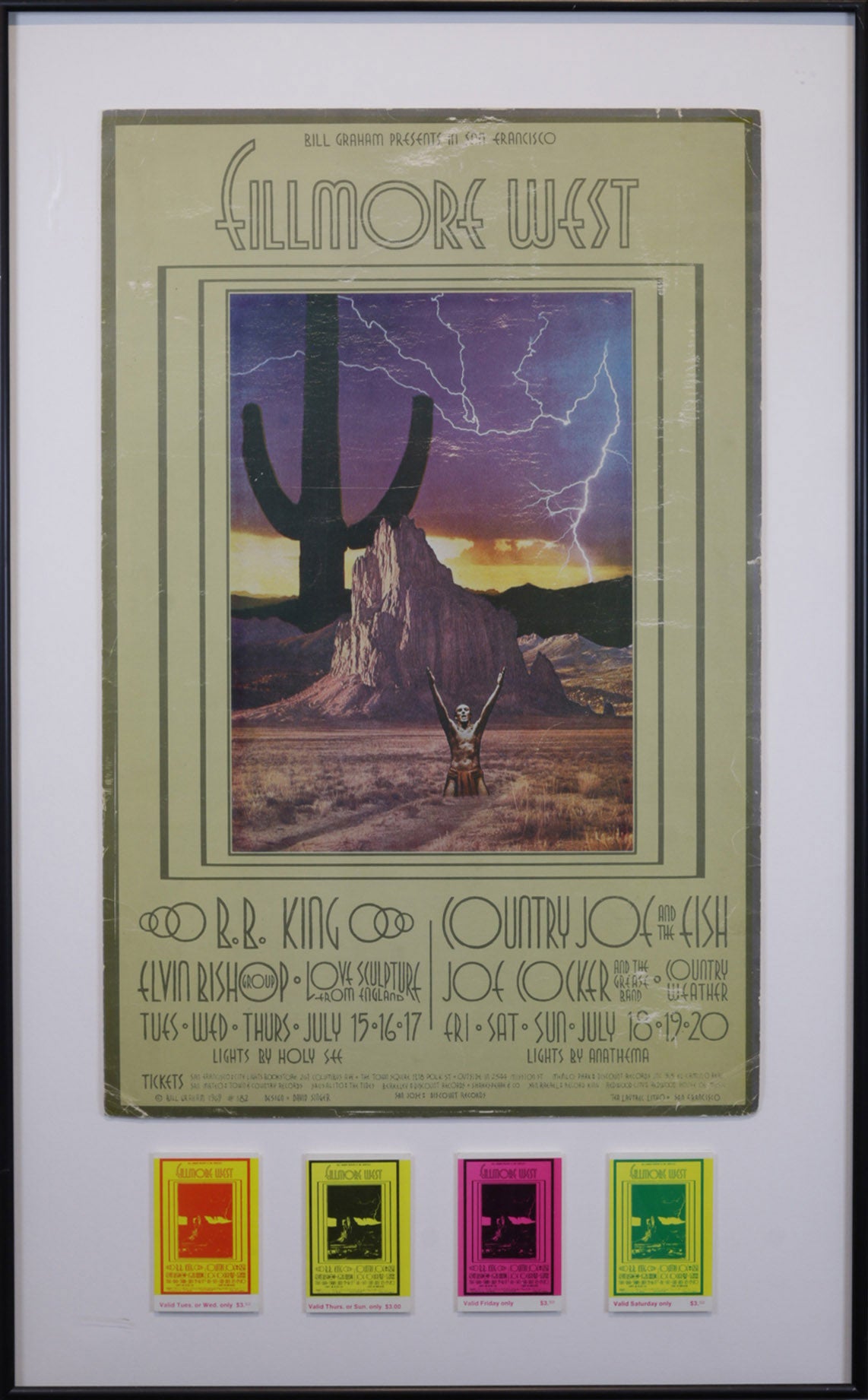 BB King – Elvin Bishop – Country Joe and the Fish – Joe Cocker