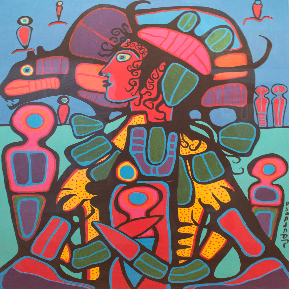 Bear Walker Handmade Silk Screen