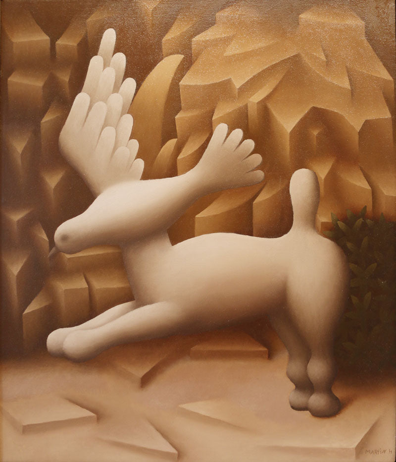 Original painting by Martin Honisch with musicians