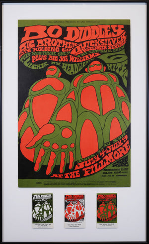 Vintage Poster: Bo Diddley – Big Brother and the Holding Company – Quicksilver messenger service