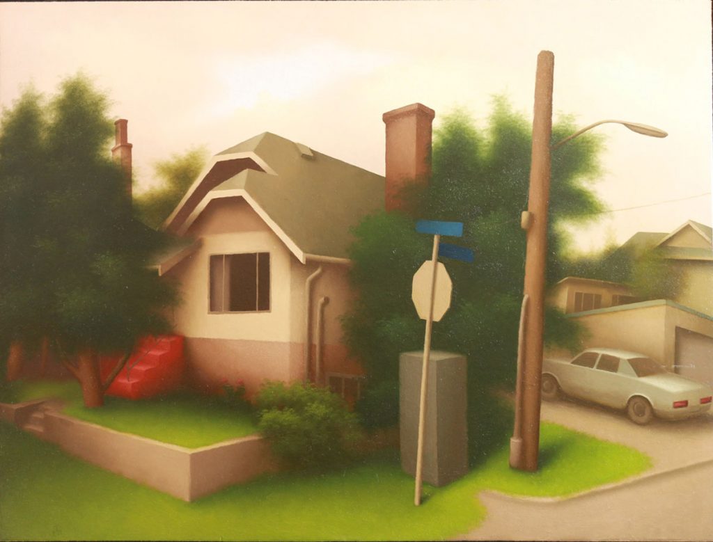 Original painting by Martin Honisch with musicians