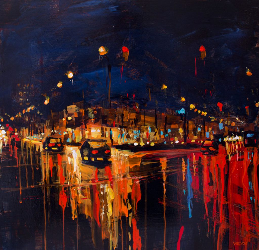 Corners #1 painting by David Wilson in acrylic painting