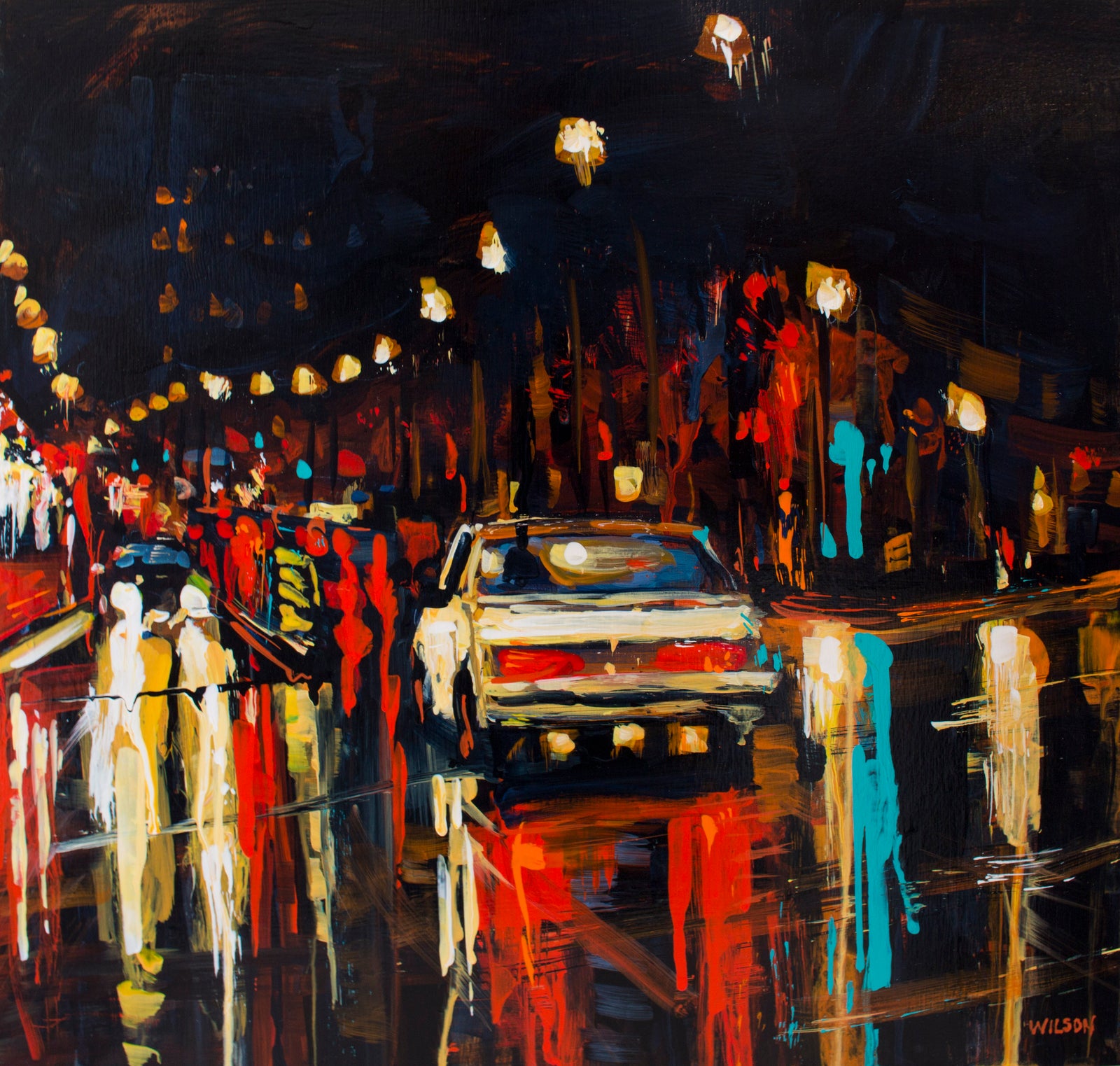 Corners #2 painting by David Wilson in acrylic painting