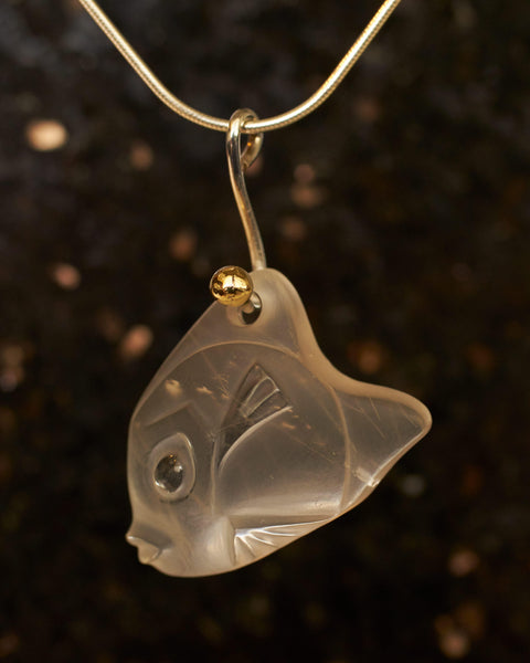 Fish in Rutilated Quartz