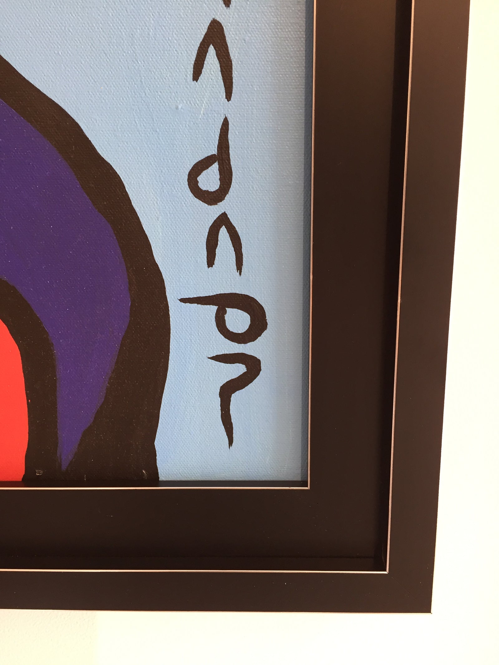 Original Noval Morrisseau Painting "Boy with Birds" for sale at Steffich Fine Art