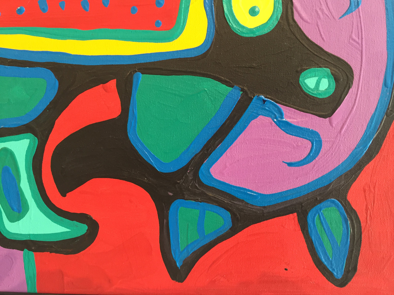 Norval Morrisseau original painting at Steffich Fine Art untitled