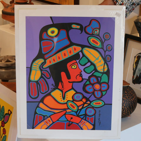 "Gabe" Silk Screen Print by Norval Morrisseau | Steffich Fine Art