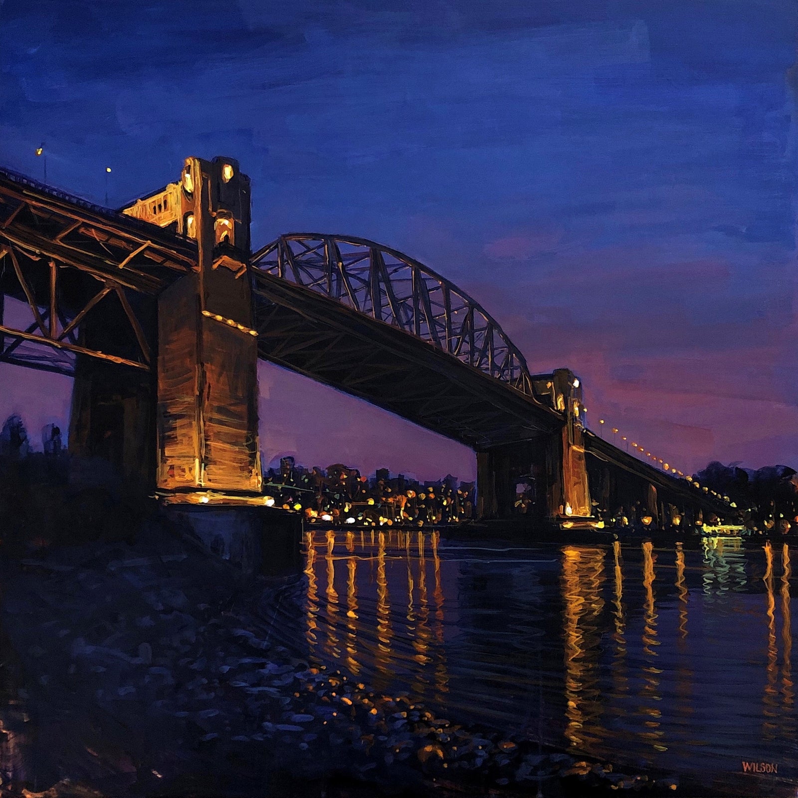 Last Light of Day painting by David Wilson in acrylic painting