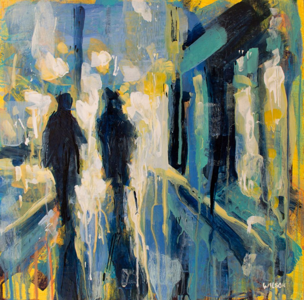 Little Walk #1 painting by David Wilson in acrylic painting