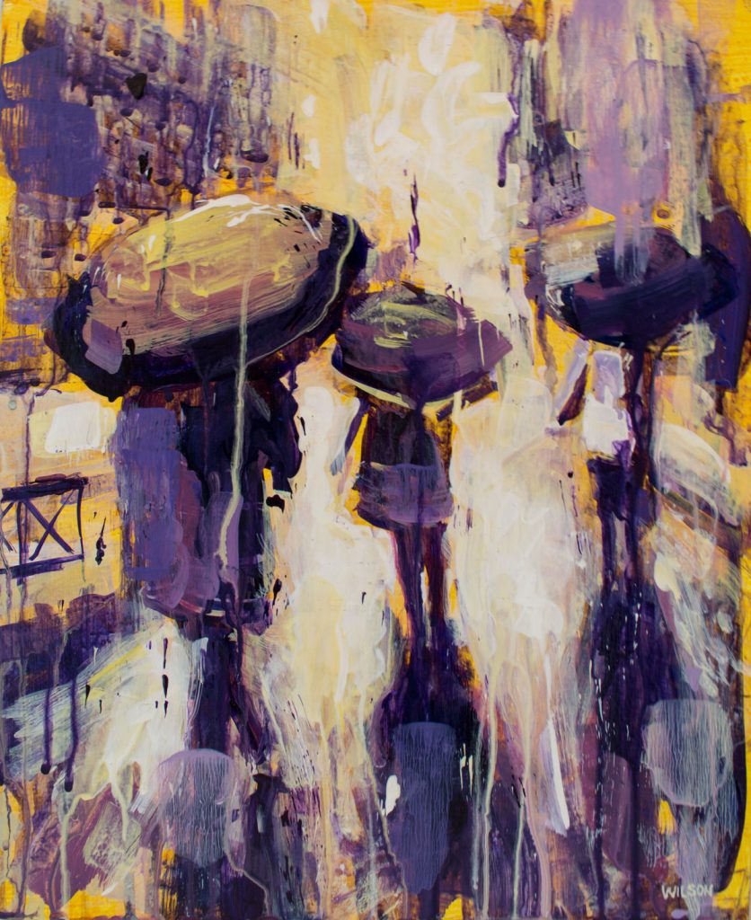 Little Walk #3 painting by David Wilson in acrylic painting