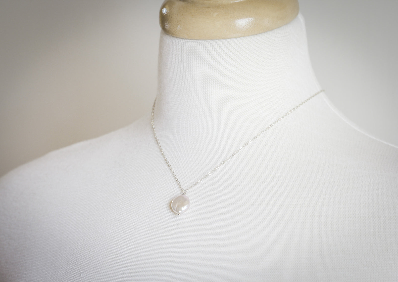 Coin Pearl Pendant