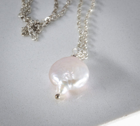 Coin Pearl Pendant