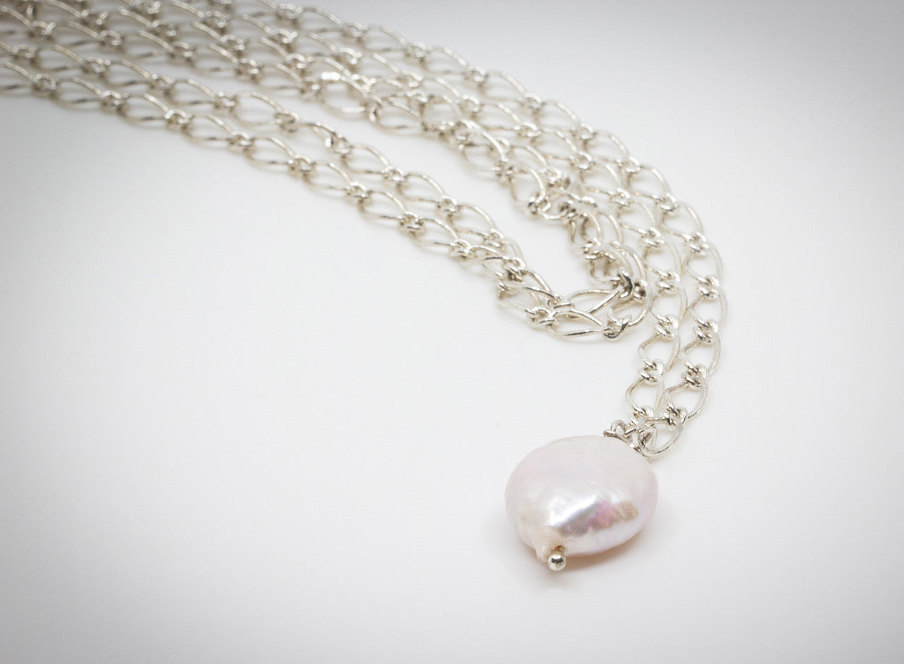 Coin Pearl Necklace