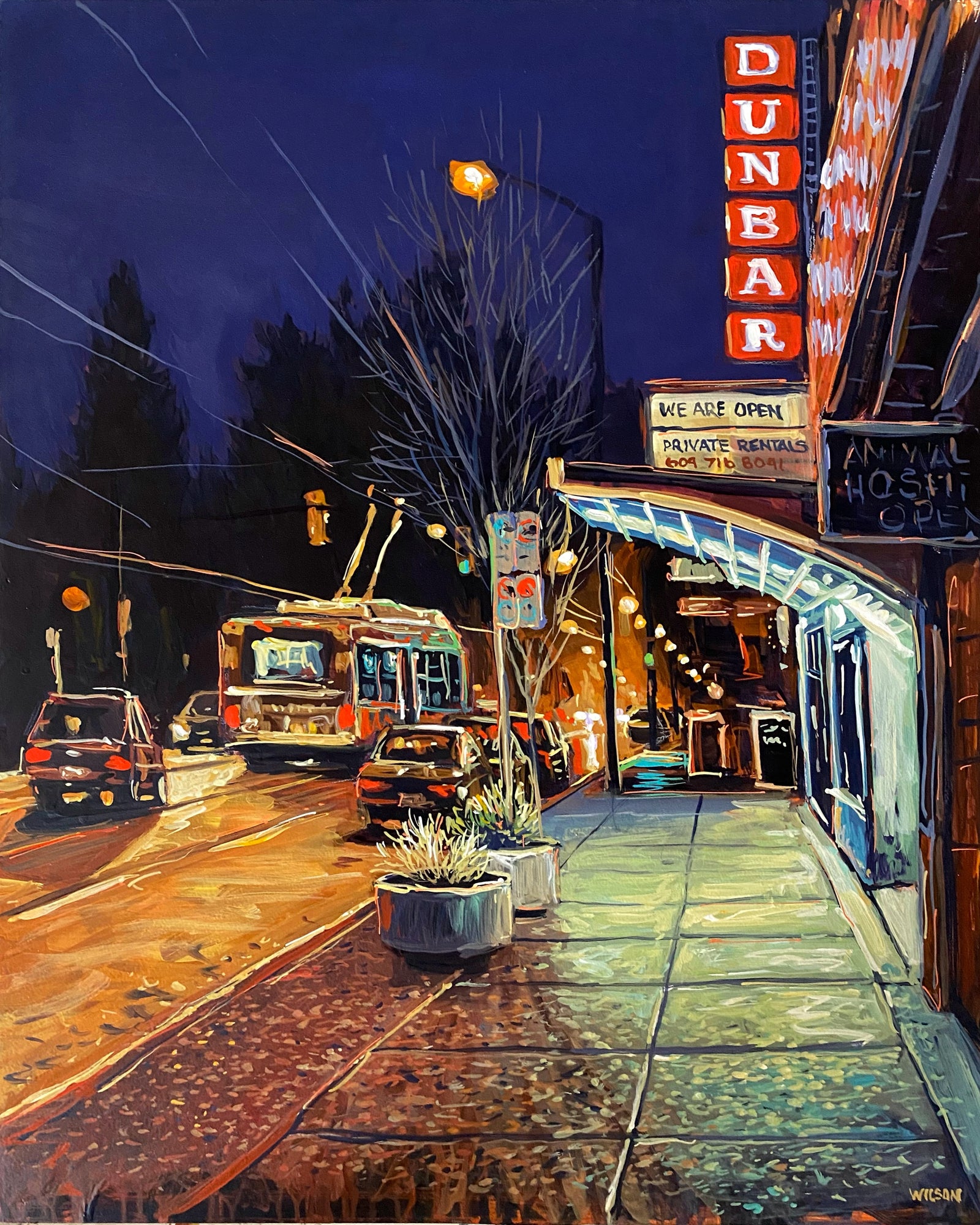 The Words of Another painting by David Wilson in acrylic painting