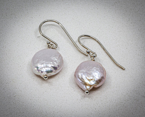 Coin Pearl Earrings