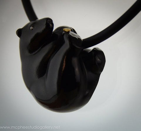 Black Spirit Bear Pendant