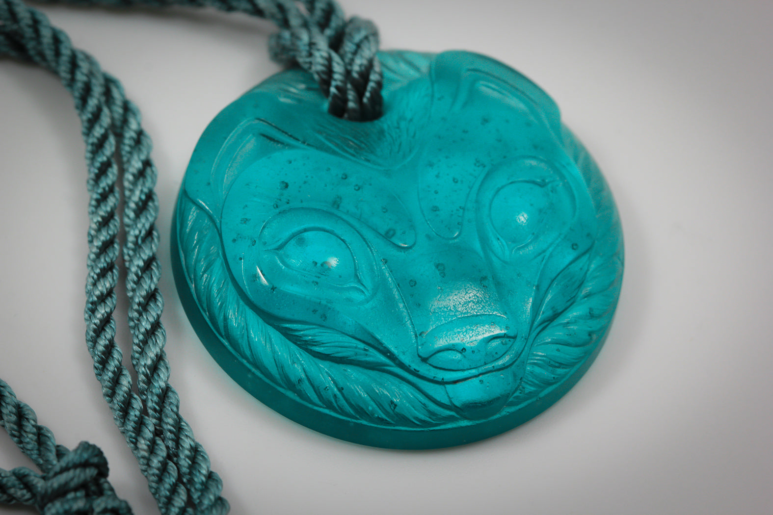 Glass Bear Cub Pendant
