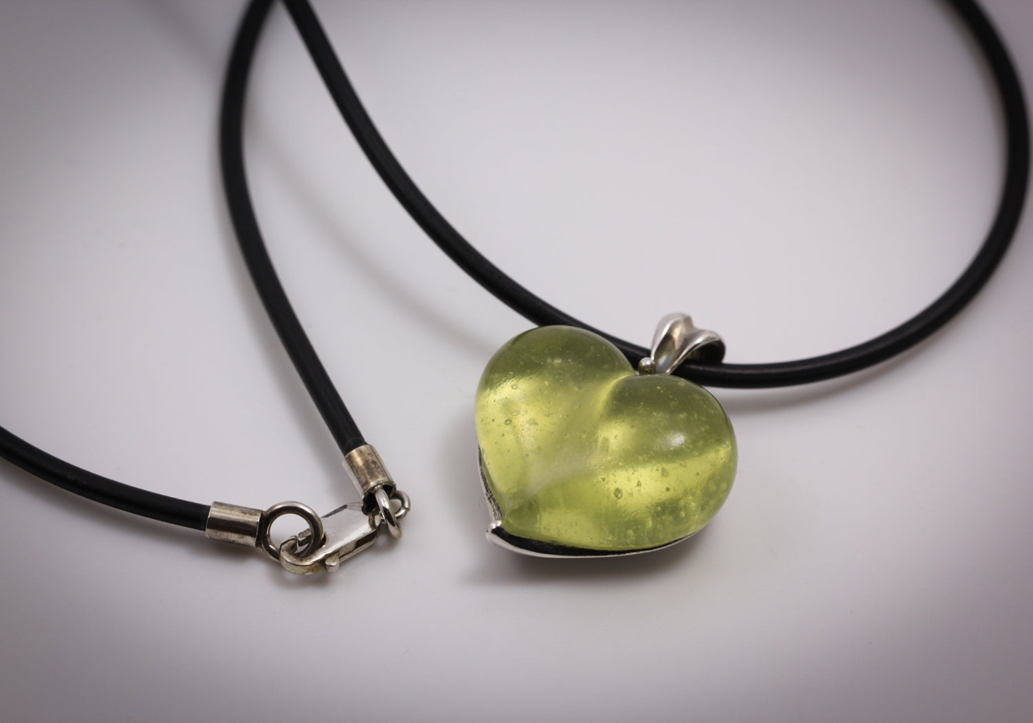 Chartreuse Heart Pendant