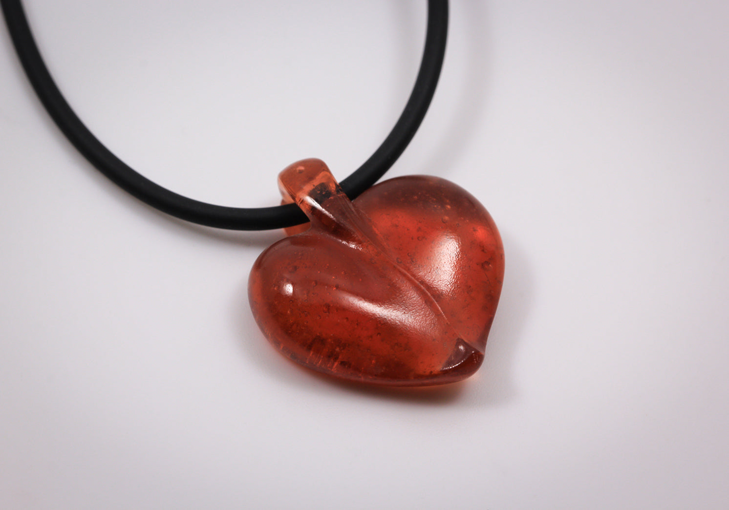 Tangerine Heart Pendant